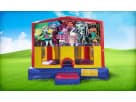 13x13 Monster High bounce house rental in Austin with red and yellow character artwork, ideal for Buda birthday parties.