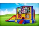 Perfect for Garland birthday parties, this Monster High bounce house rental in Dallas features a wet or dry slide with landing