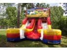 Perfect for Garland parties, this vibrant unicorn double slide rental in Dallas features wet or dry lanes ideal for ages 3 and up.
