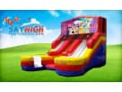 My Little Pony 16ft double lane wet/dry slide rental in Houston with dual slides — perfect for The Woodlands parties.