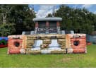 Black Ops obstacle course rental in Dallas with dual slides, rock wall, and rocking bridge challenge—ideal for Lewisville parties.