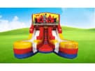 16ft double lane ninja karate water slide rental in Dallas with dual slides, perfect for McKinney birthday parties and summer