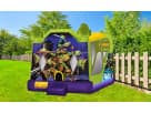 Ninja Turtle bounce house rental in Houston with wet or dry water slide option, perfect for Cypress birthday parties.