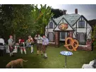 Bavarian-themed inflatable pub rental in Houston perfect for adult parties and events in Pearland with authentic beer hall style.