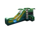 Perfect for Austin parties, this jungle-themed bounce house rental features dual slides and works wet or dry for year-round fun.