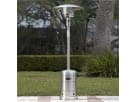 Calentador propano de acero inoxidable en renta en Austin, ideal para fiestas en Pflugerville con cobertura de 20 pies.