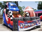 Patriot Monster Truck water slide rental in Austin with dual climbing slides — ideal for Leander parties.