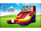 16ft Paw Patrol wet and dry double lane slide rental in Austin, ideal for Round Rock birthday parties and events.
