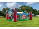 Paw Patrol toddler obstacle course rental setup at a Dallas park, ideal for Fort Worth birthday parties.