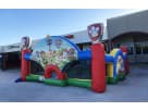 Perfect for Garland toddler parties, this Paw Patrol obstacle course rental in Dallas features dual slides and colorful character