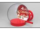 Christmas inflatable snow globe rental in Austin with LED lights, ideal for Georgetown holiday parties.