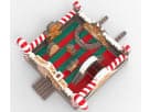Gingerbread Wonder Playland bounce house rental in Dallas with candy-themed decorations and slide, ideal for Christmas parties