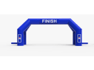 Perfect for Austin race events, this blue inflatable race track arch rental features start and finish line markers
