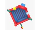 Merry Christmas Santa Bounce House con canasta de baloncesto disponible para renta en Austin — perfecto para eventos en Cedar