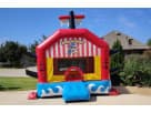 Perfect for Cedar Park birthday parties, this pirate-themed bounce house rental in Austin holds 6 to 8 kids with classic red