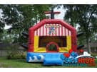 Perfect for Arlington birthday parties, this pirate-themed bounce house rental in Dallas holds 6 to 8 kids with classic red
