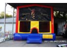 Pirate-themed jump house rental in Houston with bold red, yellow, and blue colors, ideal for Pearland parties.