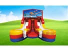 Tobogán acuático doble carril Planes en renta para Austin — ideal para fiestas acuáticas con niños en Buda.