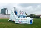 Dual-lane Arctic Plunge slide with polar bear design available for rental in Austin — perfect for Cedar Park winter-themed events.
