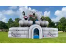 Polar Bear Double Inflatable Slide for Winter Parties Huge