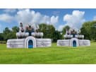 Perfect for Houston birthday parties, this dual-lane polar bear slide rental features an XL size ideal for simultaneous racing