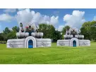 Perfect for Houston birthday parties, this dual-lane polar bear slide rental features an XL size ideal for simultaneous racing