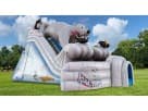 Polar Bear Arctic Plunge XL dual-lane slide rental in Houston—extra-large inflatable with icy blue and white design