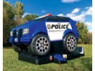 Police combo jump house rental in Houston features realistic cruiser styling, ideal for League City parties.