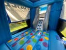 Police Cruiser Bounce House Combo with slide and climbing wall rental in Houston—ideal for kids' parties in Conroe.