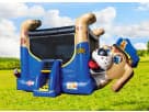 Police Dog Paw Patrol bounce house rental in Dallas with front slide, ideal for Fort Worth birthday parties.