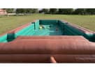 Giant billiard pool table soccer interactive game rental in Austin, ideal for Buda birthday parties and events.