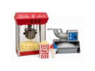 Popcorn and snow cone machine rental in Austin with supplies for 50 guests, ideal for Pflugerville birthday parties.