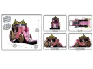 Princess carriage bounce house rental in Houston with dual slides, ideal for Pasadena birthday parties and indoor outdoor events.