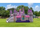 Castillo Disney Princess para toddlers disponible en renta en Austin — perfecto para fiestas en Cedar Park con tobogán e inflable