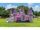 Disney Princess Castle toddler obstacle course rental in Houston with interactive slide and climber, ideal for Cypress birthday