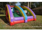 Quarterback Blitz Football interactive rental in Austin with dual slides—ideal for San Marcos parties.