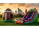 Perfect for League City events, this 18ft sports slide rental in Houston features wet or dry play for ages 3 and up.