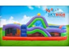 Retro Obstacle Rockwall and Slide