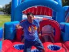 140ft U-Turn Rugged Warriors obstacle course rental in Houston with curved slides, ideal for The Woodlands events.