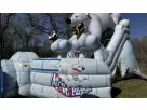 Polar Bear Arctic Plunge XL dual-lane slide rental in Houston with icy blue and white design, ideal for The Woodlands birthday