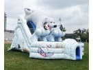 Polar Bear Arctic Plunge XL dual-lane slide rental set up at a Houston park, ideal for birthday parties and school events in Katy.