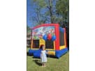 Easter bounce house rental in Houston with 13x13 moonwalk setup, ideal for backyard parties in Kingwood.