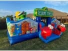 Sesame Street toddler bounce house rental in Austin with slide—ideal for Georgetown birthday parties.