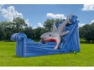 Gone Fish'n shark water slide rental in Houston—wet or dry slide perfect for The Woodlands backyard parties.