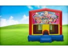 Shopkins bounce house rental in Dallas with 13x13 moonwalk design, perfect for toddler parties in Lewisville.