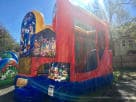 Disney 4in1 wet or dry slide bounce house rental in Dallas, perfect for Plano birthday parties and events.