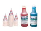 Patriotic snow cone machine rental in Austin with 50 servings of syrup and cups—ideal for Buda parties.