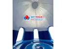 Snow Man Inside the Bounce House