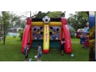 Soccer Fever interactive bounce house rental in Austin with dual climbing walls, perfect for San Marcos birthday parties