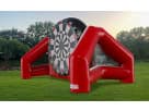 Soccer Darts inflatable game rental in Austin with massive Velcro target, ideal for Pflugerville events.